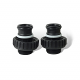 V3007-08 Фитинги прямые Noryl 1,25" BSPT (ORIG) / Clack Fitting 1.25'' plastic BSPT set .(U.S.A)