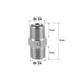 Обратный клапан 1/4" НР-НР (металл)